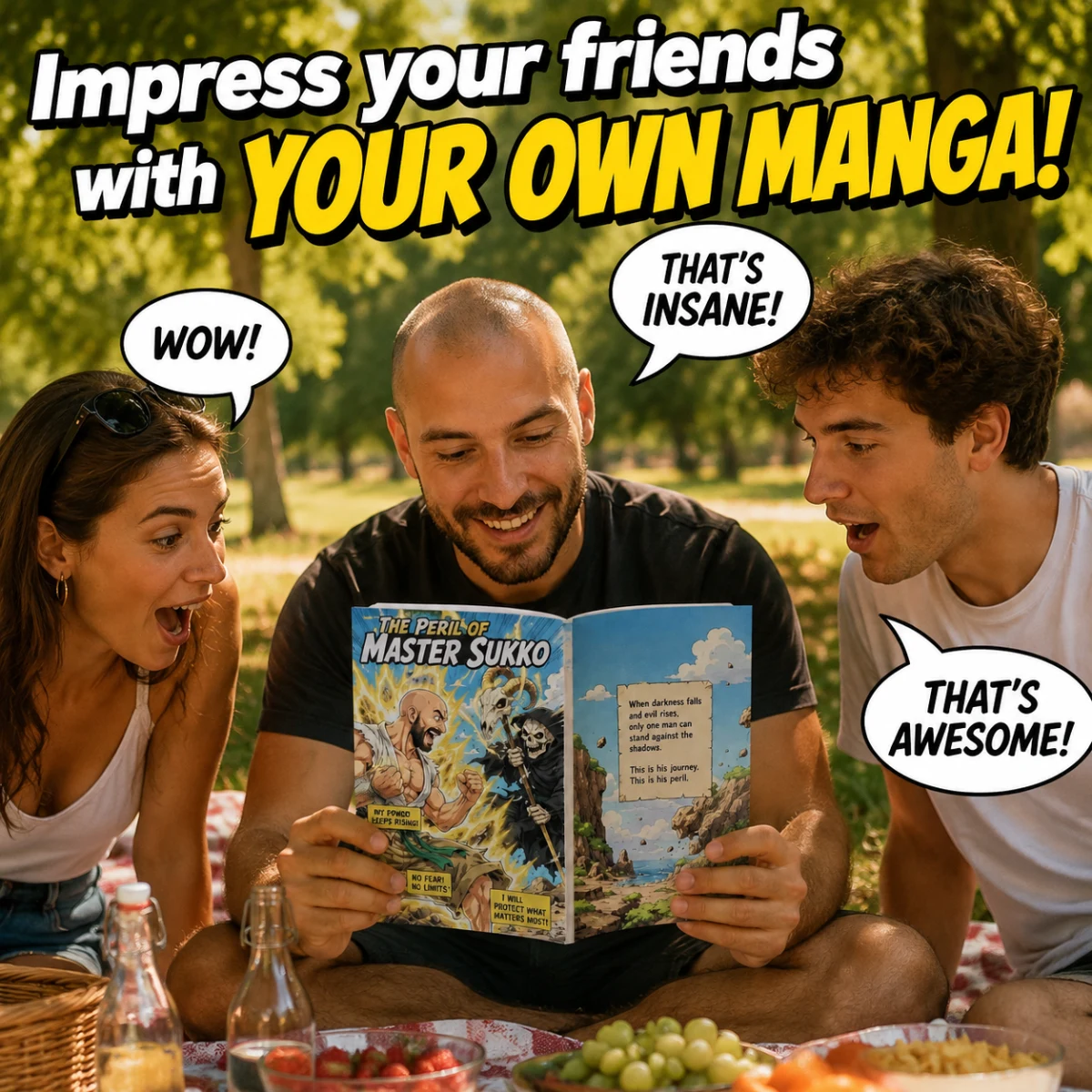 Personalized manga example