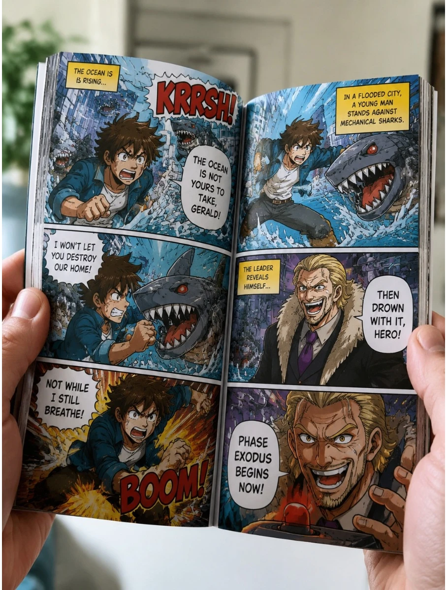 Personalized manga example