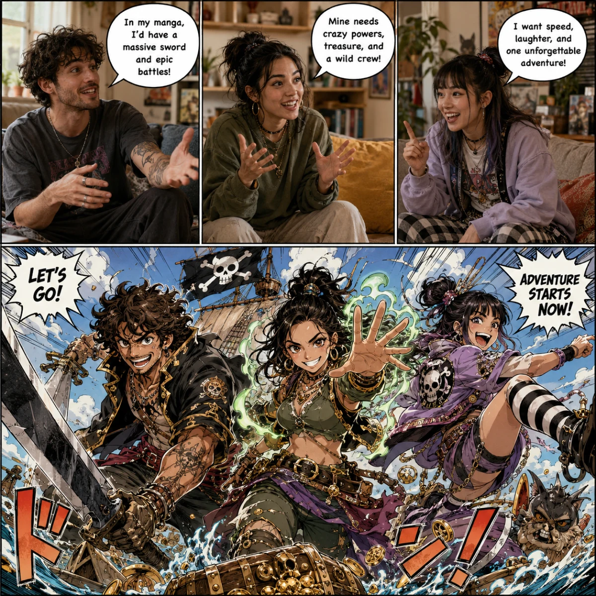 Personalized manga example